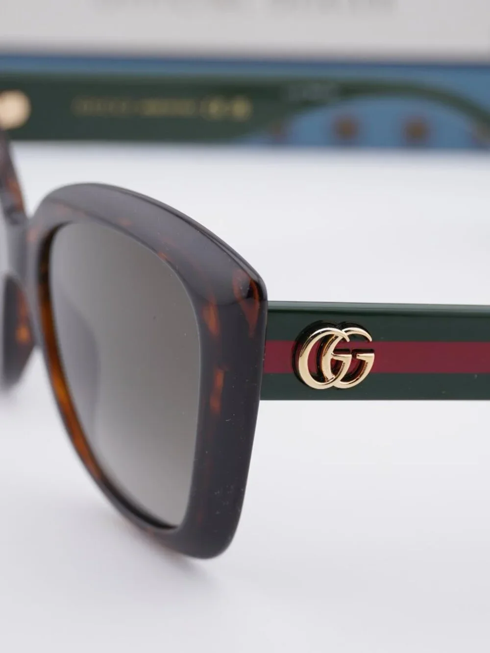 Gucci GG0860S 001 Square Sunglasses - Havana\Brown Gradient